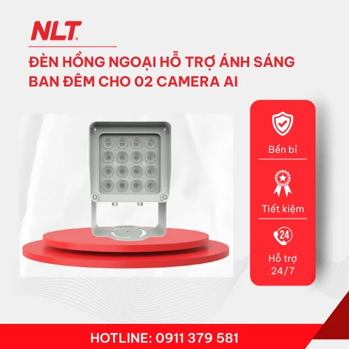 Đèn hồng ngoại hỗ trợ ánh sáng ban đêm cho 02 camera AI DS-TL2000CI/Hikvision