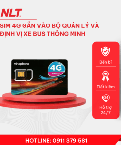 NLT – Sim 4G Vinaphone gắn vào bộ quản lý và định vị xe buýt thông minh gắn trên xe buýt (thời gian thuê bao 24 tháng) – Vinanphone