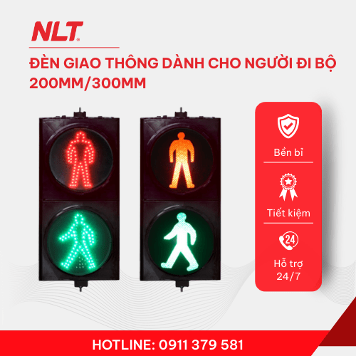 Đèn giao thông dành cho người đi bộ 200mm/300mm