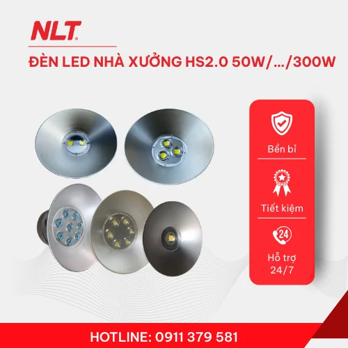 Đèn LED nhà xưởng HS2.0 50W/…/300W