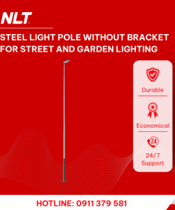 Steel light pole without bracket