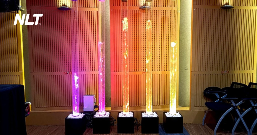 Cột nước ống đứng dùng khí tạo bong bóng