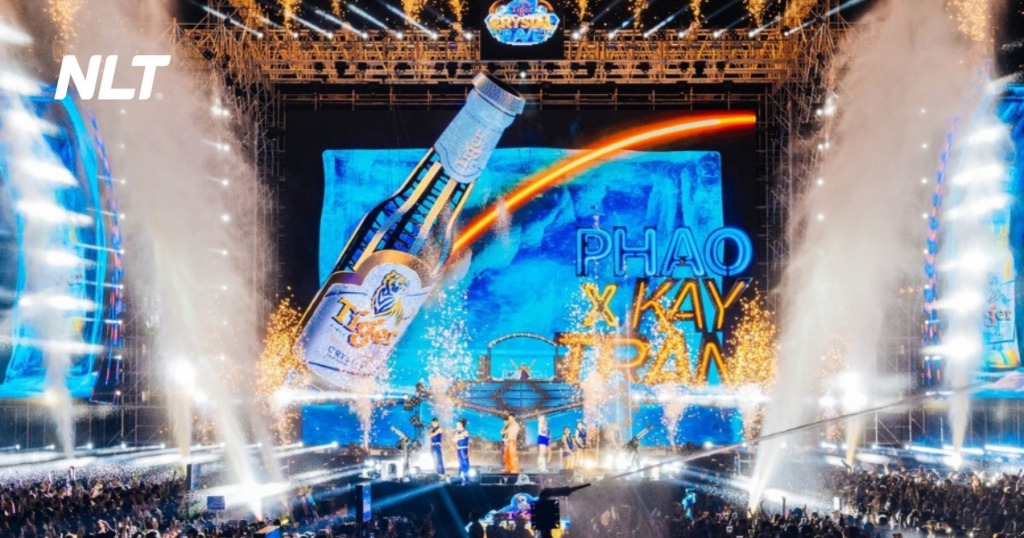 Mô hinh nhạc nước sân khấu - Lễ hội âm nhạc Tiger Crystal Rave 2025
