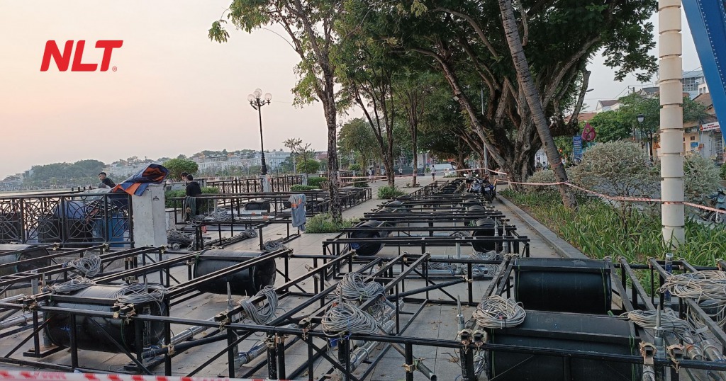 Những giai đoạn thi công nhạc nước