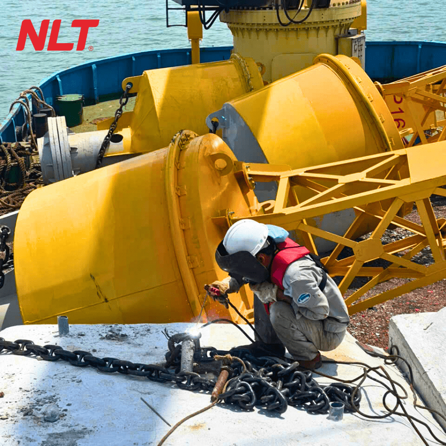 NLT Group đóng vai trò đơn vị thiết kế thi công và lắp đặt phao báo hiệu hàng hải trong dự án VinGroup lấn biển Cần Giờ