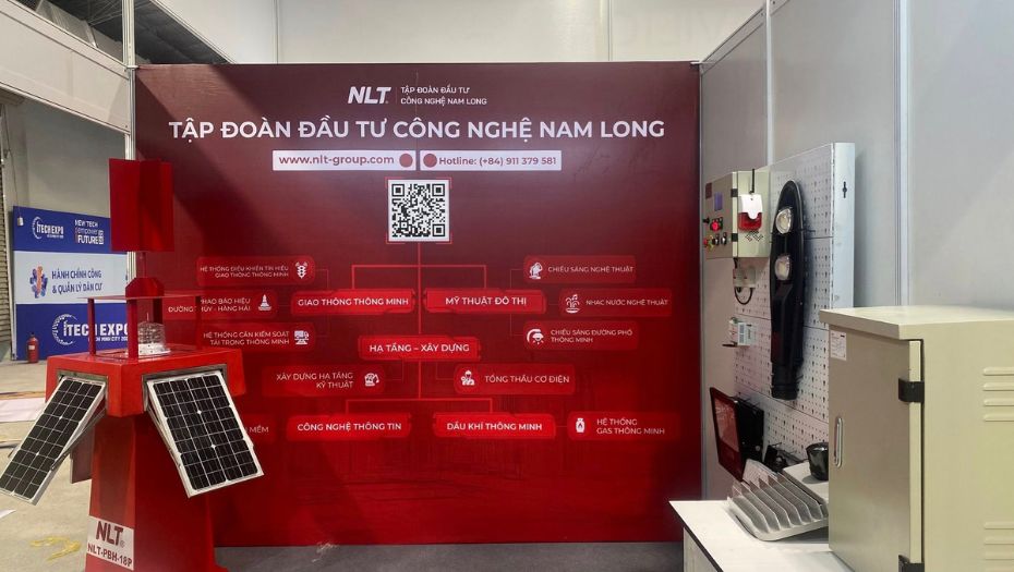 NLT Group hoàn tất công đoạn chuẩn bị gian hàng tại hội chợ triển lãm ITECH EXPO 2025