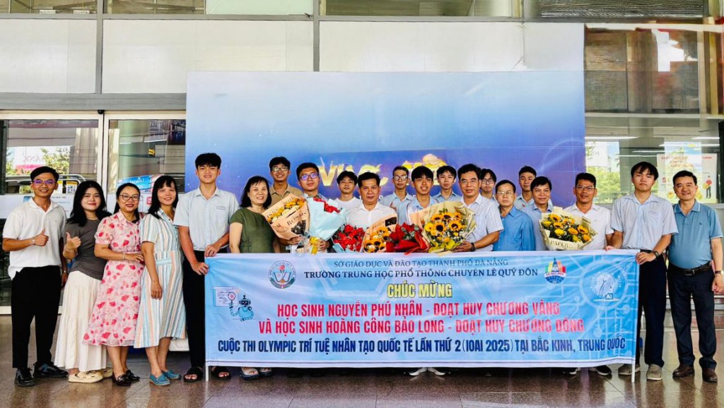 Trường Lê Quý Đôn Đà Nẵng tiếp tục khẳng định vị thế khi có hai học sinh đoạt giải trong kỳ thi Olympic trí tuệ nhận tạo quốc tế