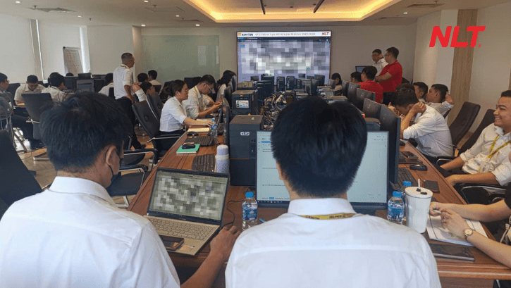 Đội ngũ outsourcing của NLT Group đang làm việc trực tiếp tại trụ sở Kim Tín Group ở TP.HCM