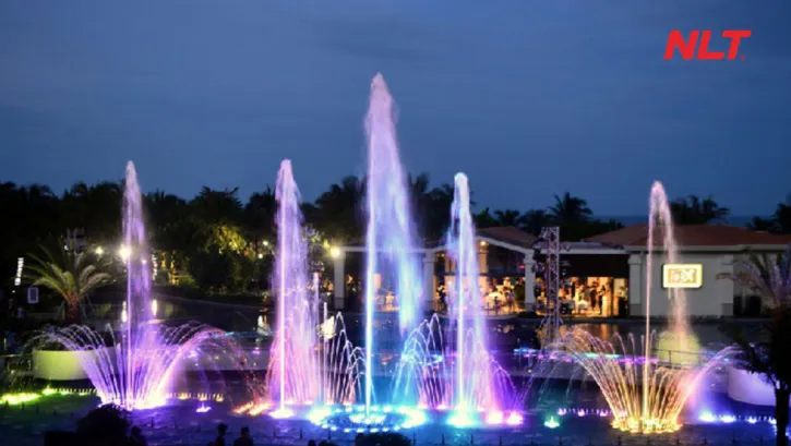 Hiệu ứng nhạc nước nghệ thuật vượt trội so với đài phun nước truyền thống