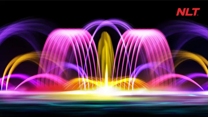 Hiệu ứng nước ánh sáng đồng bộ tạo dấu ấn ngay khoảnh khắc mở màn