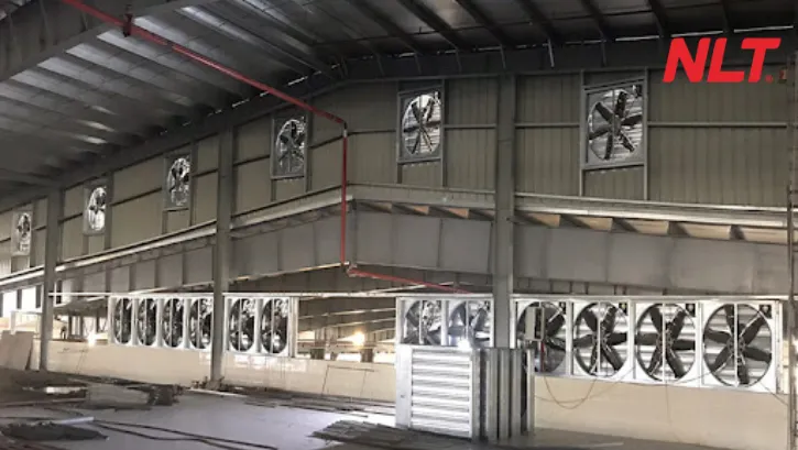 Khu vực thông gió được thiết kế khoa học, đáp ứng yêu cầu thông thoáng và an toàn