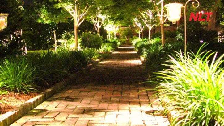 Chiếu sáng lối đi nội khu giữ trọn cảm giác thư thái ban đêm