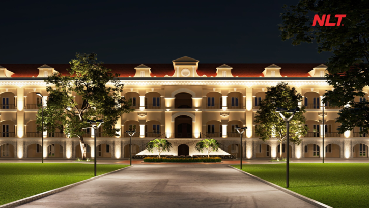 Chiếu sáng tòa nhà đồng bộ từ mặt đứng đến cảnh quan, tối ưu thẩm mỹ và hiệu suất