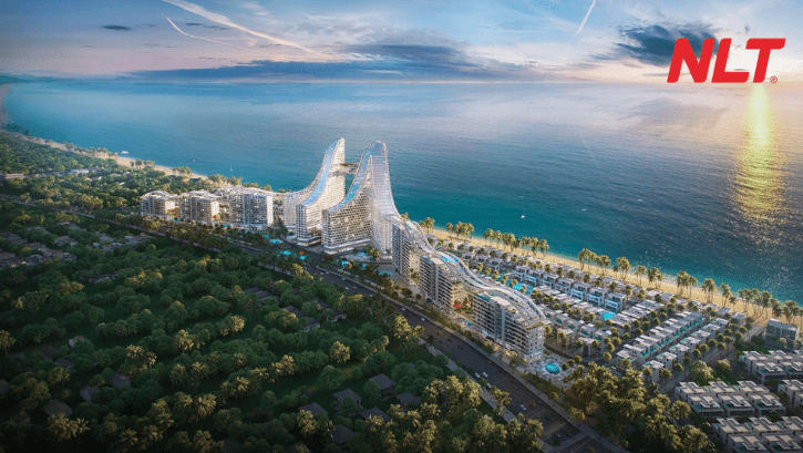 Hệ thống chiếu sáng cảnh quan tại KDL Thiên Bình Minh tạo không gian nghỉ dưỡng hiện đại và đồng bộ