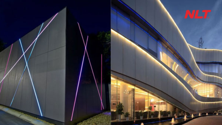 Lạm dụng màu sắc và hiệu ứng sáng tuyến tính dễ khiến mặt dựng trở nên rối mắt, mất đi sự tinh tế kiến trúc