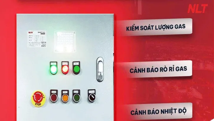 Tủ điều khiển và cảnh báo tại chỗ là một lớp quan trọng trong mô hình phân tầng smart gas tại nhà máy