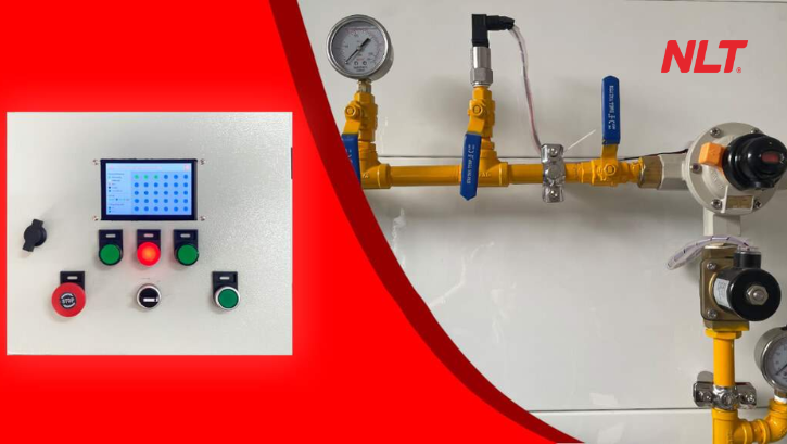 Giao diện giám sát kết hợp thiết bị hiện trường gồm van và đèn báo