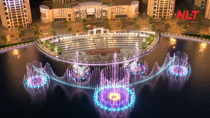 Nhạc nước nghệ thuật là một hạng mục nổi bật của Tập đoàn Đầu tư Công nghệ Nam Long