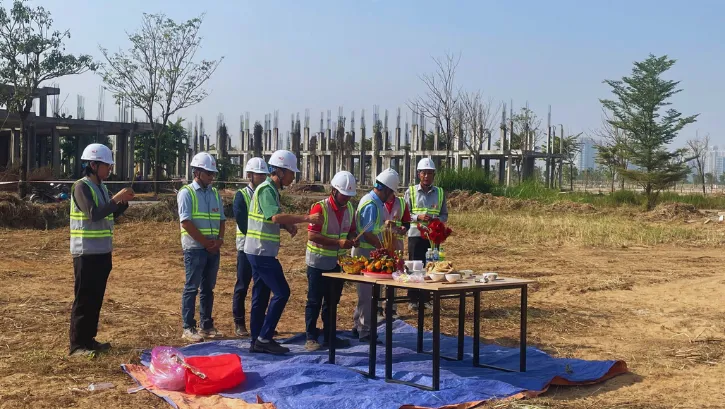 Nghi thức động thổ dự án Aqua City Đồng Nai hạng mục 33 căn biệt thự thấp tầng