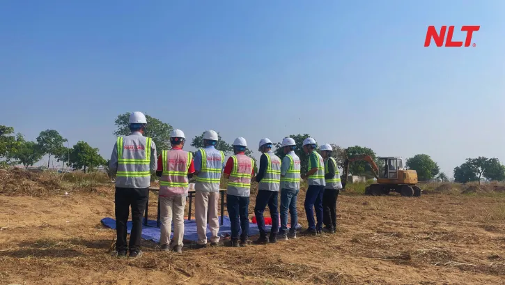Site organization and construction preparation at the Aqua City project in Dong Nai implemented by NLT Group