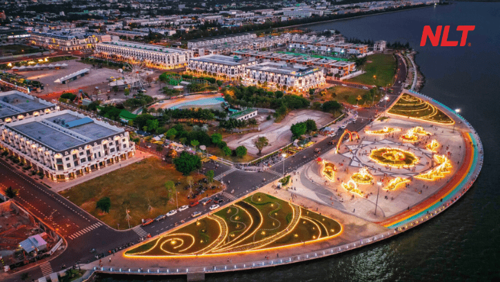 thưởng thức nhạc nước nghệ thuật Khu đô thị Phú Cường trong lễ hội Xuân 2026 tại An Giang