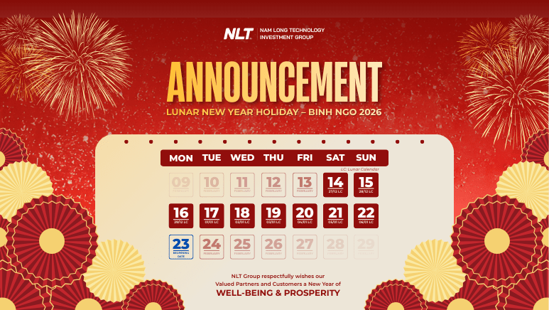 announcement of Tet holiday 2026 NLT Group