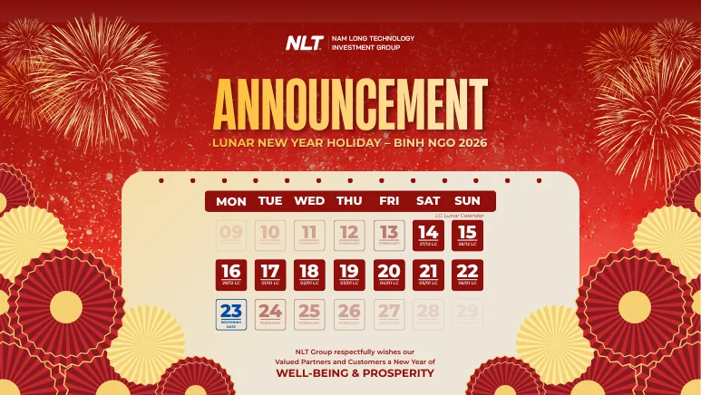 announcement of Tet holiday 2026 NLT Group