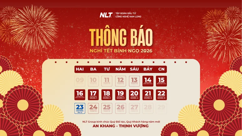 Thông báo nghỉ Tết Bính Ngọ 2026 - NLT Group