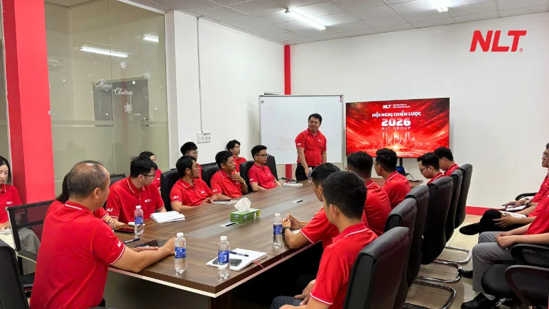 Toàn cảnh hội nghị chiến lược 2026 của NLT Group sáng 08/02/2026
