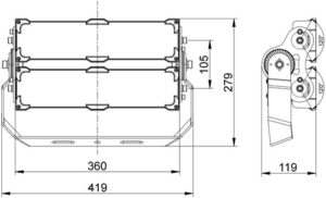 nlt kich thuoc den pha led 200w