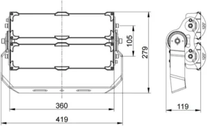 nlt kich thuoc den pha led 200w